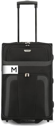 paklite Reisekoffer mit 2 Rollen, Rollkoffer mittelgroß, Orlando, klassischer Weichschalen Trolley im zeitlosen Design, 63 cm, 58 Liter