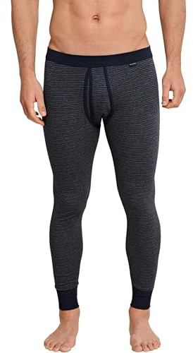 Schiesser Herren Lange Unterhose mit Eingriff Feinripp Melange - 154800