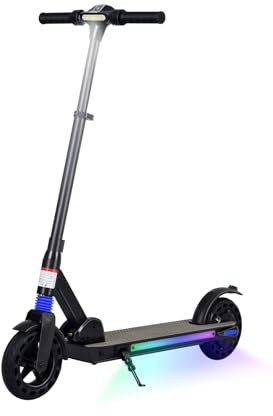 Elektroroller für Kinder von 8-16 Jahren,LED-Anzeige,Faltbare Kinder E Scooter,Einstellbare Geschwindigkeit und Höhe Elektrorscooter,20KM Reichweite,Max 20KM/H,E Roller Kinder
