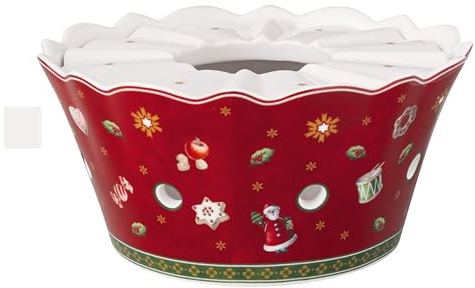 Villeroy & Boch - Toy's Delight Stövchen Bunt, Weihnachten, Stövchen für Teekanne, Teewärmer, Kannenwärmer, Weihnachtsgeschirr, Weihnachtsmotiv, Premium Porzellan