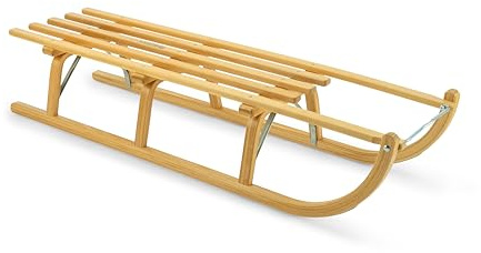 Ress Rodelschlitten Davoser Art 115 cm, natur lackiert, ohne Rückenlehne, Qualität Made in Germany