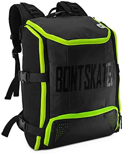 Bont Skates – Multi Sport Skate Rucksack Reisetasche – Inline Ice Roller Speed Skating (Fluoro Yellow)