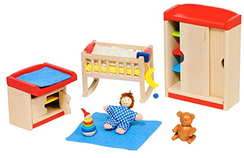 Goki 51905 - Puppenmöbel Kinderzimmer