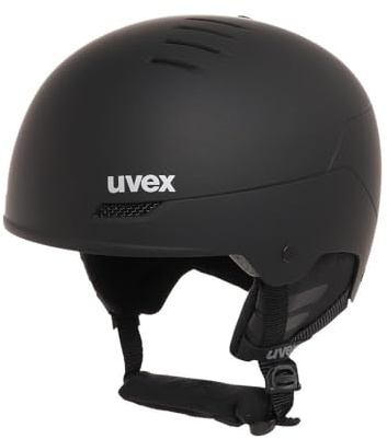 uvex Wanted - robuster, Leichter und stylischer Skihelm für Damen und Herren mit individueller Größenanpassung - Black matt - 58-61 cm
