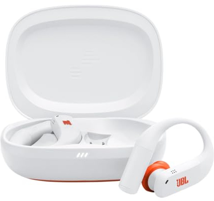 JBL Endurance Peak 4 Kabellose Sport-Ohrhörer mit Noise-Cancelling, Weiß | 48 Stunden Akkulaufzeit, Multipoint-Konnektivität, TwistLock Secure Fit, IP68 Wasser-/Staubschutz, Bluetooth 5.4