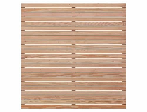 Mega Holz Sichtschutzzaun Rhombus DIY Lärche Natur 180x180 cm