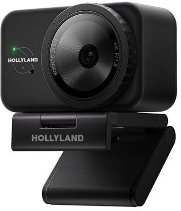 Hollyland Lyra Webcam: UHD 4K Webcam für PC & Mac, 1/1.5 Sensor, Autoframing, PDAF, HDR - Ideal für Live-Streaming, Video-Calls & Gaming - Kompatibel mit Zoom, Teams, Twitch u.v.m.