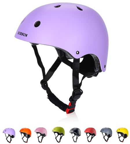 BURSUN Kinder Fahrradhelm Kinderhelm Skaterhelm für Alter 2-16 Jahre Jungen Mädchen, Kinderhelm für Fahrrad Roller Skateboard Scooter Roller Skating