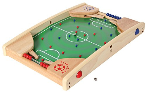 Bartl 106741 Flip Kick Deluxe, 58 cm, Flipper und Kicker für 2 Spieler, ab 4 Jahren, enthält 2 Kugeln