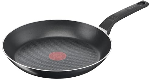 Tefal Easy Cook & Clean Bratpfanne 32 cm, Thermo-Signal bei idealer Brattemperatur, beschichtete Pfanne, Nicht induktionsgeeignet, Schwarz, B5550833, Nicht für Induktionsherde geeignet