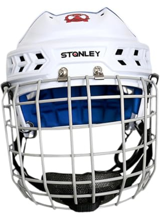 rockible Hockeyhelm Rollschuhhelm Erwachsene Eishockeyspielerhelm Schlittschuhhelm Sporthelm für Wettkämpfe, L