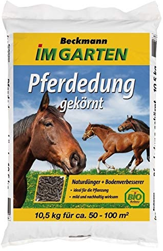 Beckmann Gekörnt 10,5 kg Pferdemist Biodünger Gartendünger
