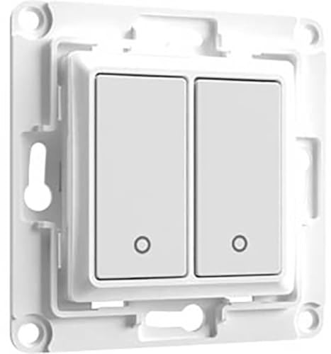 Shelly Home Accessories Wandschalter, 2 Zoll, WANDTASTER 2-FACH WEIß (Artikel kann variieren)