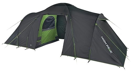High Peak 10321 Campingzelt, Unisex, Dunkelgrau/Grün, 6 Personen