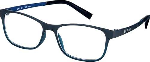 ESPRIT Brille mit Sehstärke für Damen optional mit Sonnenbrillentönung oder Blaulichtfilter, Rechteckig, gefertigt aus Kunststoff, Modell: ET33471-51-505 (inklusive Brillenetui)