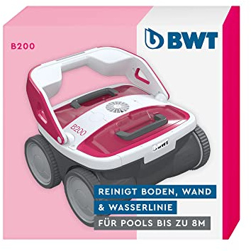 BWT Pool Roboter B200 | Optimale Reinigung Von Boden, Wand & Wasserlinie Für Pools Bis 8 m | Beste Filterleistung | Schnelles Reinigungsergebnis | Einfach Zu Reinigen