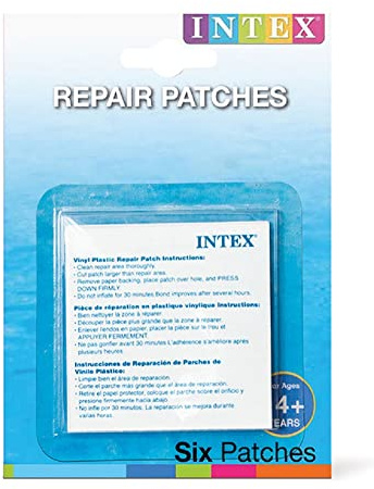 Intex Vinyl-Flicken, selbstklebend, Kunststoff, Luftmatratzen-Reparatur – 6 Stück