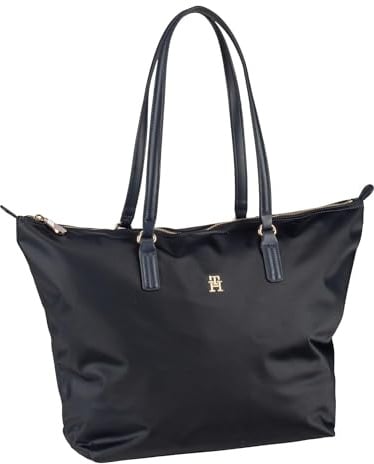 Tommy Hilfiger Damen Tote Bag Tasche Poppy mit Reißverschluss, Blau (Space Blue), Einheitsgröße