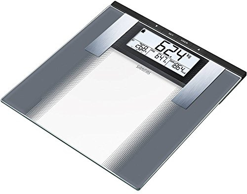 Sanitas SBG 21 Diagnosewaage, zur Messung von Gewicht, Körperfett-, Körperwasser- und Muskelanteil, Knochenmasse, Kalorienbedarf