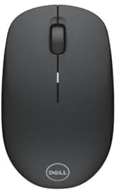 Dell, WM126, Wireless-Maus inkl. kabellosern USB Empfänger (kabellos, , 1000 dpi, optisch LED, 3 Tasten, Scrolling Rad- mechanisch, lange Akkulaufzeit, Schwarz