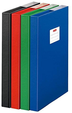 Herlitz Heftbox/DIN A4 / aus Pappe/Farbe: blau