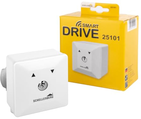Schellenberg 25101 Schlüsselschalter Aufputz austauschbarer Schließzylinder inkl. 3 Schlüssel, zur Steuerung von elektrischen Garagen-, Außen- und Drehtorantrieben