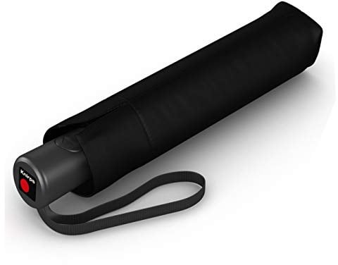 Knirps Taschenschirm A.200 Medium Duomatic – Kompakt und sturmfest – Windkanal getestet – Schwarz