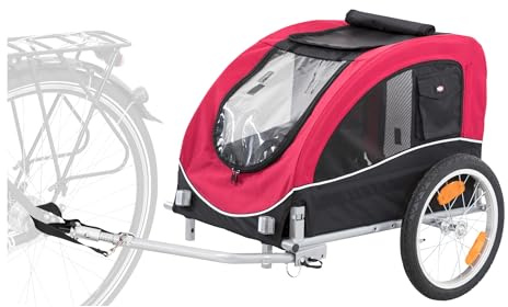 Trixie 12814 Fahrrad-Anhänger, M: 45 × 48 × 74 cm