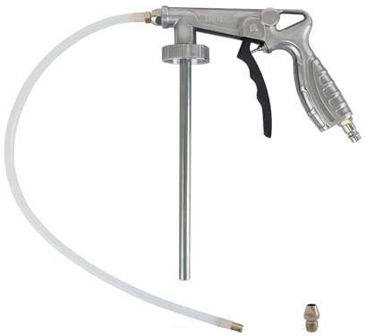 TRUTZHOLM Druckluft Unterbodenschutzpistole Hohlraumpistole Betriebsdruck 4-6 bar mit Schlauch Spritzpistole für Unterbodenschutz + Hohlraumversiegelung