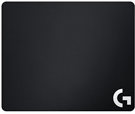 Logitech G240 Gaming-Mauspad aus Stoff, 340x280 mm, 1mm flaches Profil, Geringe Oberflächenreibung, Gleichmäßige Oberflächenstruktur, Gummiunterlage, Zusammenrollbar - Schwarz