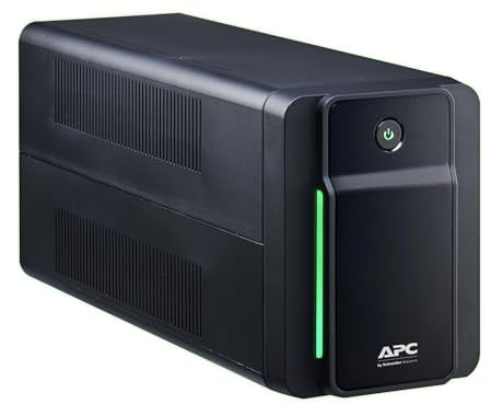 APC Back UPS BX – BX750MI-GR - unterbrechungsfreie Stromversorgung 750 VA mit Schuko Ausgängen, Batteriesicherung & Überspannungsschutz, Backup-Batterie mit AVR, Datensicherungsfunktion