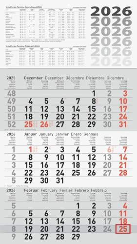 Glocken 3-Monatskalender 2026 | 300×520 mm