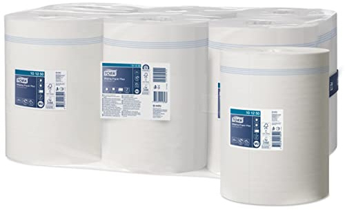 Tork 128207 Starke Mehrzweck Papierwischtücher für das M2 Innenabrollung Spendersystem / 2-lagiges stabiles Papier