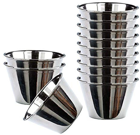 Space Home - Puddingform - Edelstahl - Set 12 - Ø 7 cm