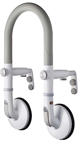 RIDDER Assistent A0260001 Badewannen-Einstiegshilfe mit Saugern Premium weiß, ca. 46 cm