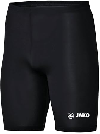 JAKO Unterziehhose Kinder Tight Basic 2.0 Schwarz 140 - Elastische Fahrradhose Kinder aus Polyester, Radlerhose Kinder mit elastischem Bund, Thermohose