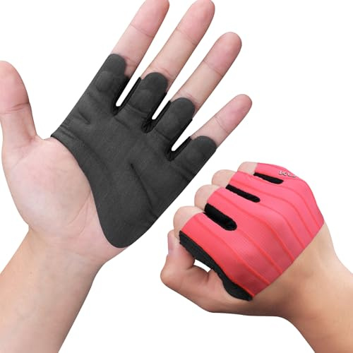 KUTOOK Trainingshandschuhe Herren Einteilige Super rutschfeste Atmungsaktive Hoch Elastische Sporthandschuhe Damen für Krafttraining Gewichtheber Fahrrad Bodybuilding FC159