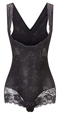 KSKshape Damen Shapewear Figurformender Formende Bodys Taillenformer Shaping Bodysuit mit Haken