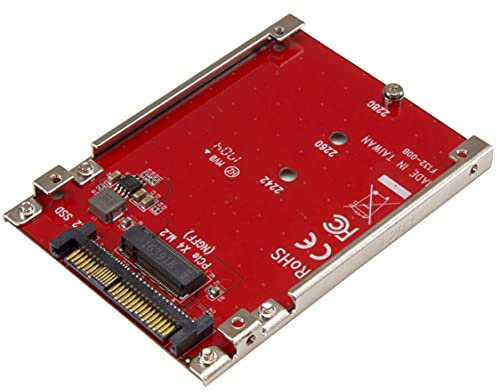 StarTech.com M.2. PCI-e NVMe auf U.2 (SFF-8639) Adapter - Für M.2 PCIe NVMe SSDs - PCIe M.2 Laufwerk auf U.2 Host Konverter (U2M2E125), Personal Computer, OS Independent