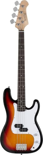 Rocktile Puncher Preci Style E-Bass (Bassgitarre, geteilter Tonabnehmer, 22 Bünde, Griffbrett aus Engineering Wood) sunburst