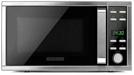 Black+Decker ES9700040B BXMZ901E Mikrowelle mit Grill und Konvektion, 25 liters, Grau