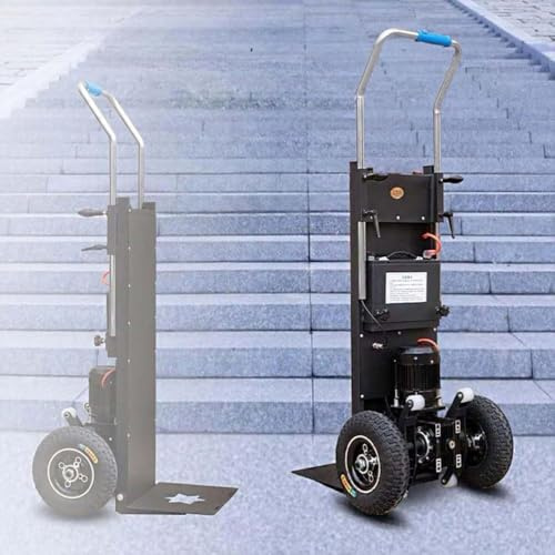 WNRLL 1200 W Elektrisch Sackkarre Treppensteiger, 400 Kg Tragkraft – Kann Treppen Und Abstiege BewäLtigen, Arbeitssparend Und Praktisch,01