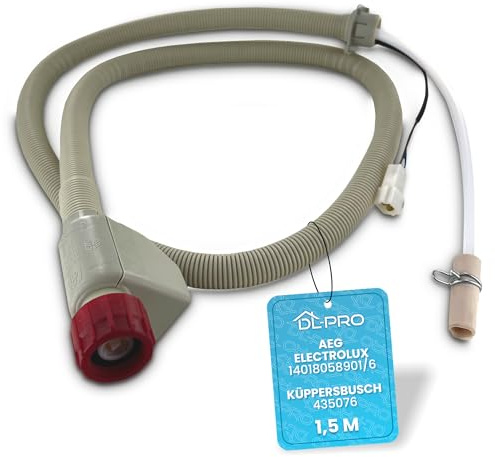 DL-pro Zulaufschlauch 1,5m für AEG Electrolux Juno 14018058901/6 140180589016 14018058901 Aquastop Schlauch für Geschirrspüler Spülmaschine