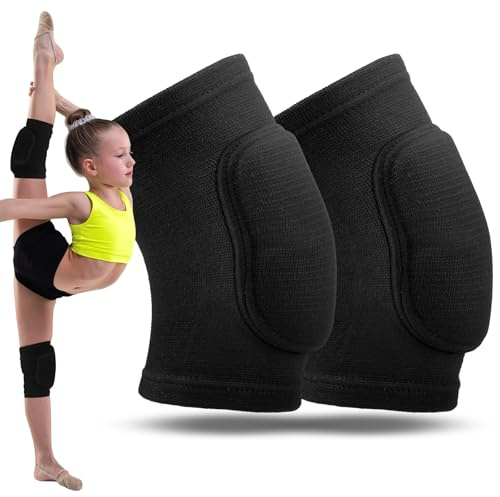 1 Paar Knieschoner Tanzen, Oberschenkelumfang 25–32 cm, Knieschoner | Verdickter Schwamm, Knieschützer für Volleyball, Tanzen, Handball, Skaten, Basketball, Fußball (Größe S, Gewicht: 25–45 kg)