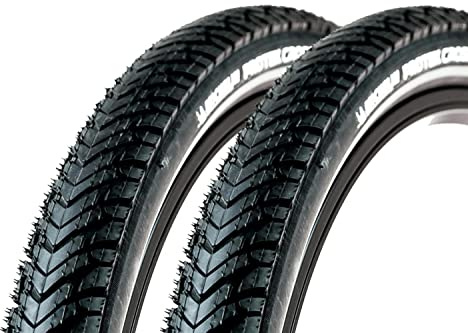 MICHELIN 2 Stück 28 Zoll Fahrrad Reifen 42-622 Pannenschutz Mantel Decke 28x1.6 Tire Schwarz Reflex