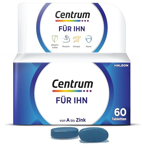 Multivitamin - Centrum Für Ihn, 60 St. - Hochwertiges Nahrungsergänzungsmittel speziell für Männer - Vitamine und Mikronährstoffe zur täglichen Komplettversorgung