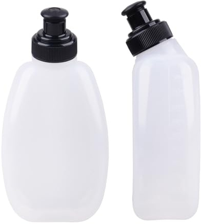 Azarxis 170/250ml BPA-freie Trinkflaschen Wasserflaschen Ersatzflaschen für Trinkgürtel, Laufen, Radfahren (280ml - 2 Stück)