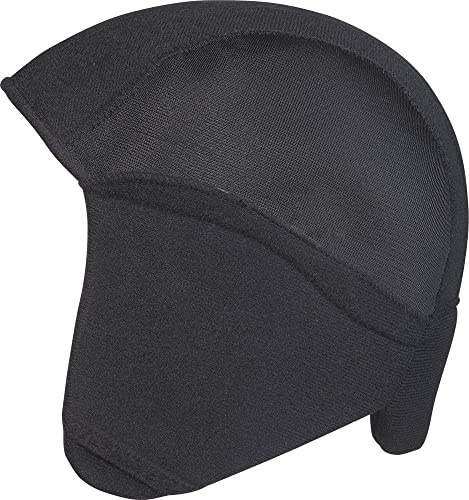 ABUS Winter Kit Smiley für Kinder-Fahrradhelme – Helmmütze mit Ohrenschützern für den Kinderhelm Smiley – schützt vor Kälte und Wind – Schwarz, Größe S