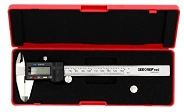 GEDORE red digitaler Messschieber, mm/Zoll-Anzeige, Messbereich: 153 mm, 6, Außen-/Innen-/Stufen-/Tiefenmessung, R94420021