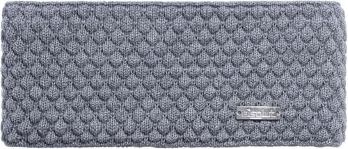 Eisglut Damen Stirnband Minal Merino Made in Germany, silber mel.